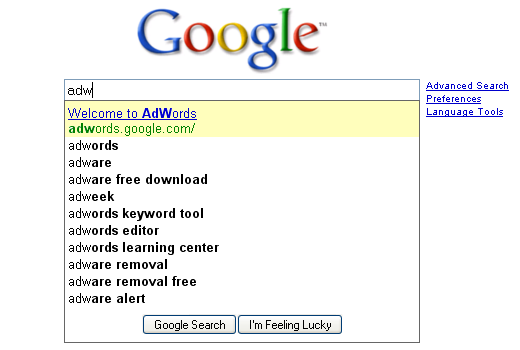 Google Suggest Google Suggest