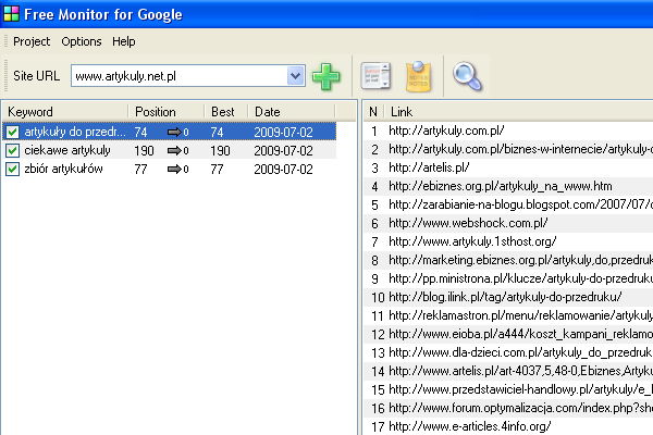 Sprawdzanie pozycji w Google Sprawdzanie pozycji w Google